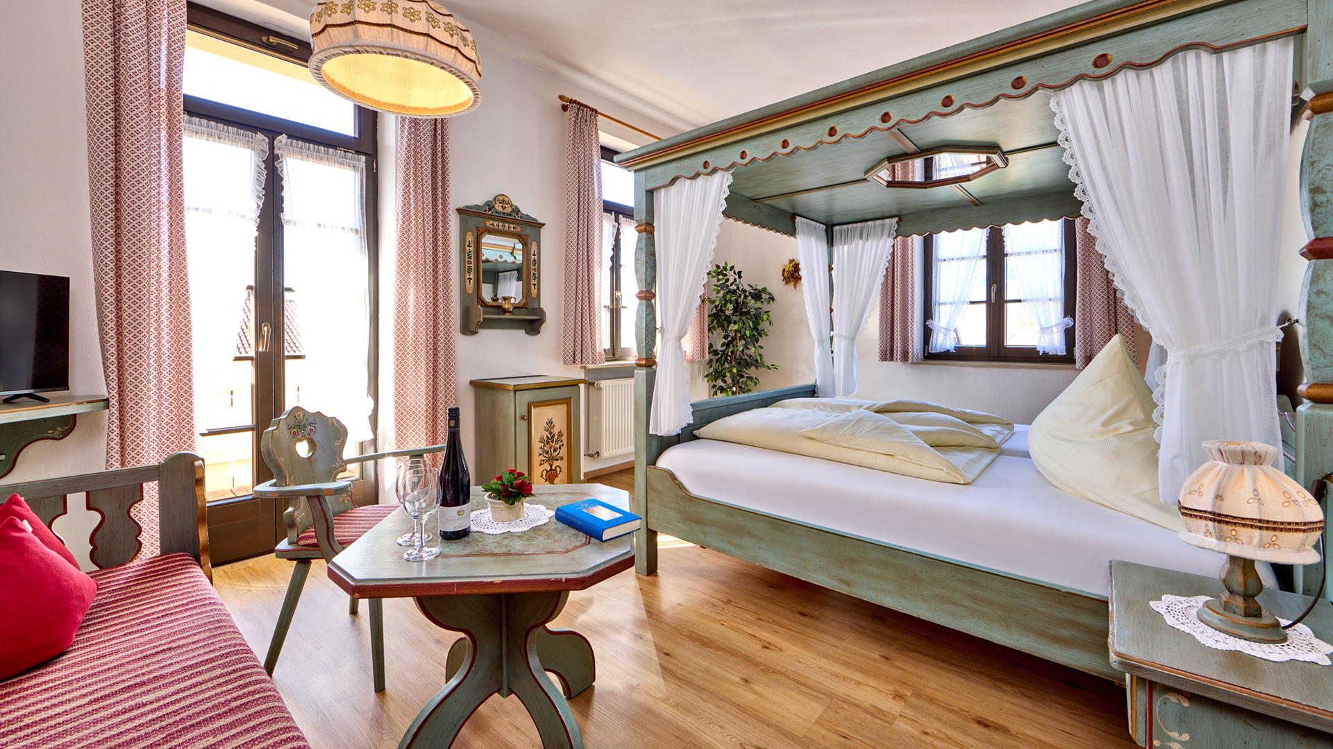 Doppelzimmer im Hotel-Gasthof Drei Mohren in Garmisch-Partenkirchen