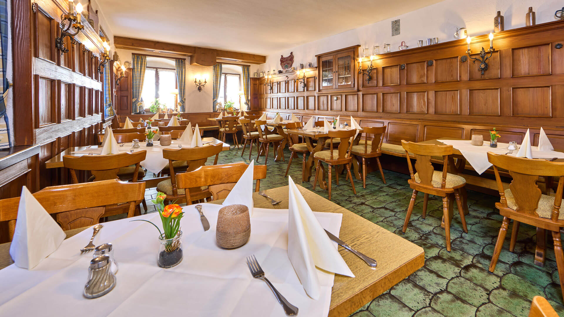 Gastraum im Hotel Gasthof Drei Mohren