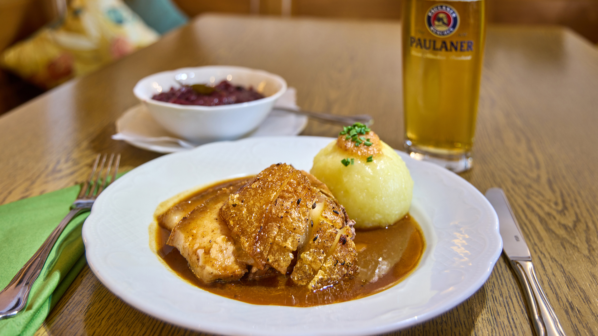 Klassische bayrische Küche im Hotel-Gasthof Drei Mohren in Garmisch-Partenkirchen